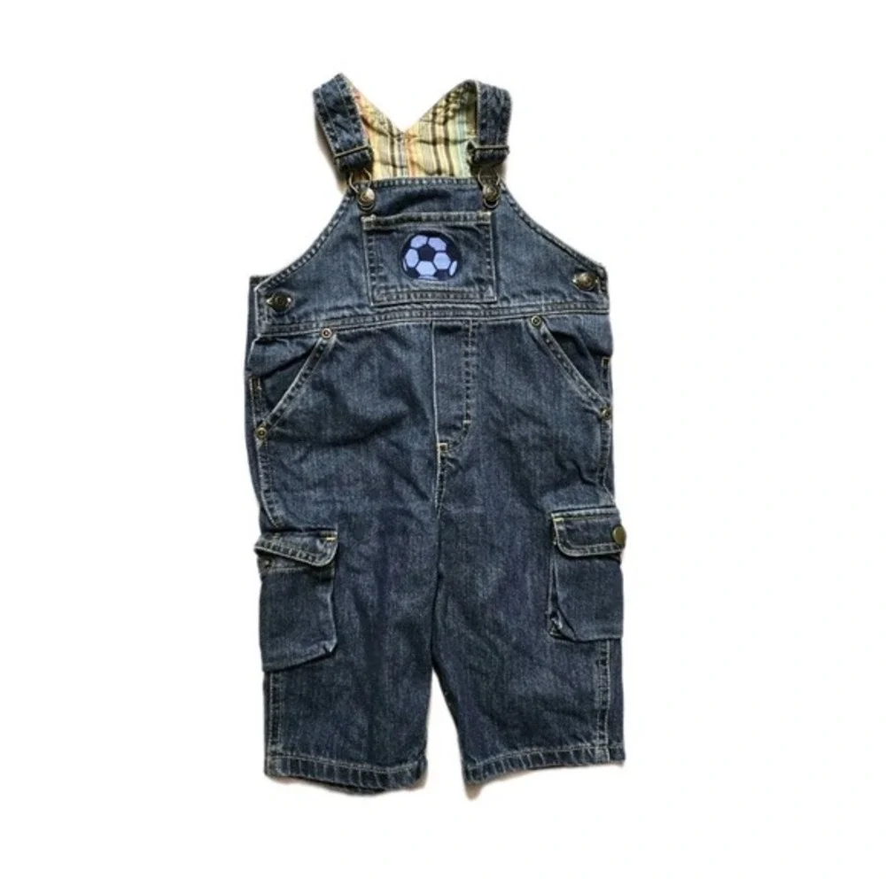 kitestrings boys Overalls‎ Gray Penguins  12 Months Lot Of 2